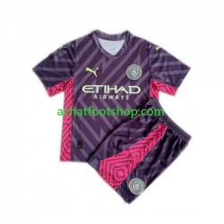 Maillot Manchester City Gardien Extérieur Tenue pour Enfant 2023-2024 Manche Courte