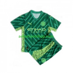 Maillot Manchester City Gardien Domicile Tenue pour Enfant 2023-2024 Manche Courte