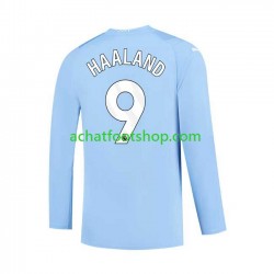 Maillot Manchester City Haaland 9 Domicile Tenue pour Homme 2023-2024 Manche Longue
