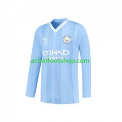 Maillot Manchester City Domicile Tenue pour Homme 2023-2024 Manche Longue