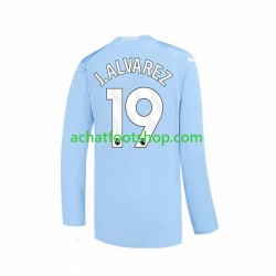 Maillot Manchester City J. ALVAREZ 19 Domicile Tenue pour Homme 2023-2024 Manche Longue