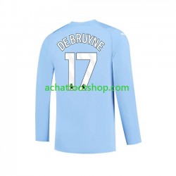 Maillot Manchester City Kevin De Bruyne 17 Domicile Tenue pour Homme 2023-2024 Manche Longue