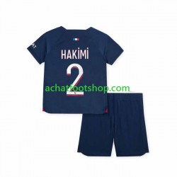 Maillot Paris Saint-Germain Hakimi 2 Domicile Tenue pour Enfant 2023-2024 Manche Courte