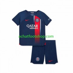 Maillot Paris Saint-Germain Domicile Tenue pour Enfant 2023-2024 Manche Courte