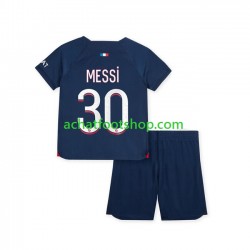 Maillot Paris Saint-Germain Lionel Messi 30 Domicile Tenue pour Enfant 2023-2024 Manche Courte