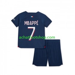 Maillot Paris Saint-Germain Mbappé 7 Domicile Tenue pour Enfant 2023-2024 Manche Courte