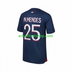 Maillot Paris Saint-Germain N.Mendes 25 Domicile Tenue pour Homme 2023-2024 Manche Courte Maillot Paris Saint-Germain N.Mendes 25 Domicile Tenue pour Homme 2023-2024 Manche Courte