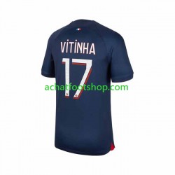 Maillot Paris Saint-Germain Vitinha 17 Domicile Tenue pour Homme 2023-2024 Manche Courte Maillot Paris Saint-Germain Vitinha 17 Domicile Tenue pour Homme 2023-2024 Manche Courte