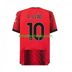 Maillot AC Milan Rafael Leao 10 Domicile Tenue pour Homme 2023-2024 Manche Courte