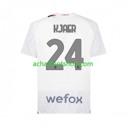 Maillot AC Milan Simon Kjaer 24 Extérieur Tenue pour Homme 2023-2024 Manche Courte