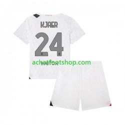 Maillot AC Milan Simon Kjaer 24 Extérieur Tenue pour Enfant 2023-2024 Manche Courte