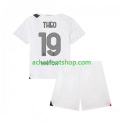 Maillot AC Milan Theo 19 Extérieur Tenue pour Enfant 2023-2024 Manche Courte
