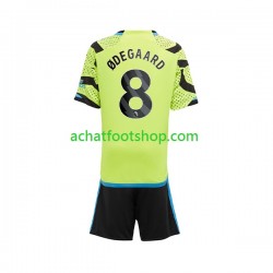 Maillot Arsenal Odegaard 8 Extérieur Tenue pour Enfant 2023-2024 Manche Courte