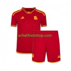 Maillot AS Rome Domicile Tenue pour Enfant 2023-2024 Manche Courte Maillot AS Rome Domicile Tenue pour Enfant 2023-2024 Manche Courte