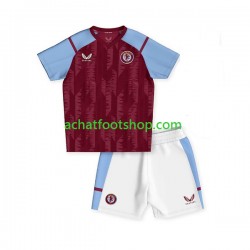 Maillot Aston Villa Domicile Tenue pour Enfant 2023-2024 Manche Courte