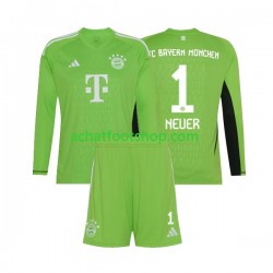 Maillot Bayern Munich Manuel Neuer 1 Gardien Extérieur Tenue pour Enfant 2023-2024 Manche Longue