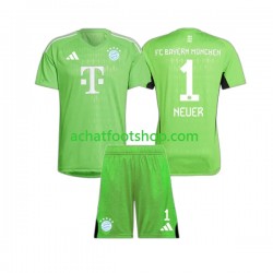 Maillot Bayern Munich Manuel Neuer 1 Gardien Extérieur Tenue pour Enfant 2023-2024 Manche Courte