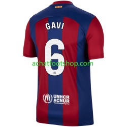 Maillot FC Barcelone Gavi 6 Domicile Tenue pour Homme 2023-2024 Manche Courte