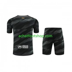 Maillot FC Barcelone Gardien Extérieur Tenue pour Enfant 2023-2024 Manche Courte