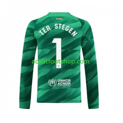 Maillot FC Barcelone Ter Stegen 1 Gardien Domicile Tenue pour Homme 2023-2024 Manche Longue