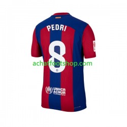 Maillot FC Barcelone Pedri 8 Domicile Tenue pour Homme 2023-2024 Manche Courte