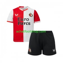 Maillot Feyenoord Rotterdam Domicile Tenue pour Enfant 2023-2024 Manche Courte