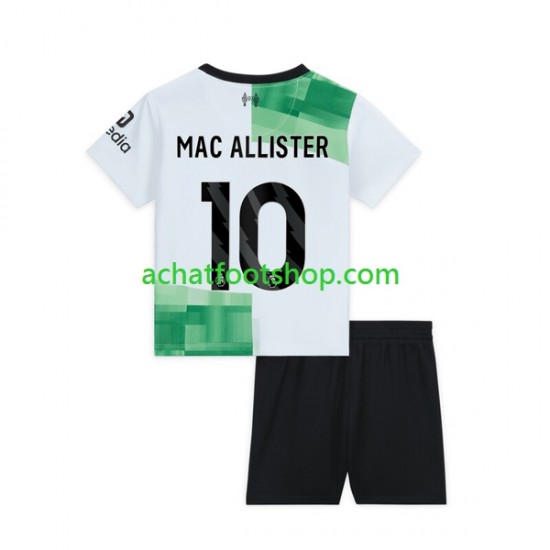 Maillot Liverpool Alexis Mac Allister 10 Extérieur Tenue pour Enfant 2023-2024 Manche Courte