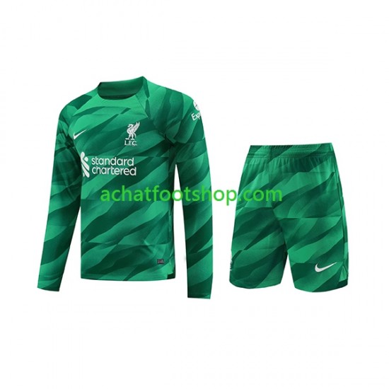 Maillot Liverpool Gardien Domicile Tenue pour Enfant 2023-2024 Manche Longue