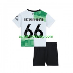 Maillot Liverpool Trent Alexander-Arnold 66 Extérieur Tenue pour Enfant 2023-2024 Manche Courte