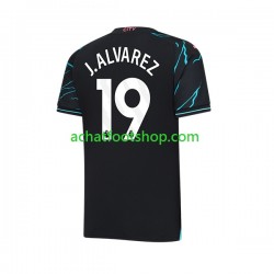 Maillot Manchester City Julian Alvarez 19 3ème Tenue pour Homme 2023-2024 Manche Courte