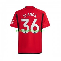 Maillot Manchester United Anthony Elanga 36 Domicile Tenue pour Homme 2023-2024 Manche Courte