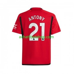 Maillot Manchester United Antony Matheus 21 Domicile Tenue pour Homme 2023-2024 Manche Courte