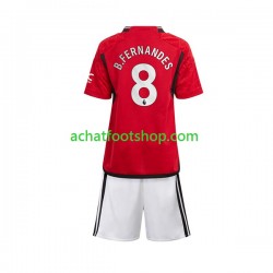 Maillot Manchester United B.Fernandes 8 Domicile Tenue pour Enfant 2023-2024 Manche Courte