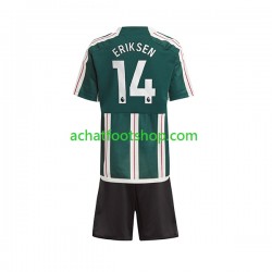 Maillot Manchester United Eriksen 14 Extérieur Tenue pour Enfant 2023-2024 Manche Courte