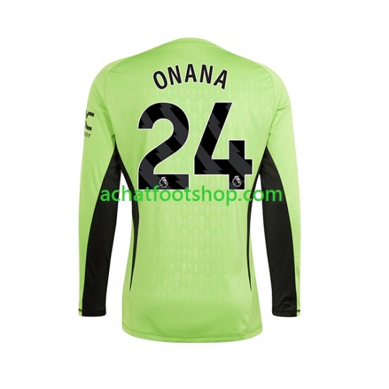 Maillot Manchester United Andre Onana 24 Gardien Domicile Tenue pour Homme 2023-2024 Manche Longue