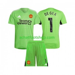 Maillot Manchester United De Gea 1 Gardien Domicile Tenue pour Enfant 2023-2024 Manche Courte