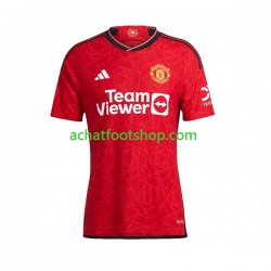 Maillot Manchester United Domicile Tenue pour Femme 2023-2024 Manche Courte