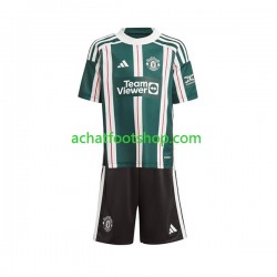 Maillot Manchester United Extérieur Tenue pour Enfant 2023-2024 Manche Courte