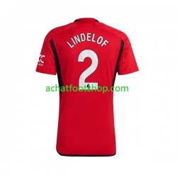 Maillot Manchester United Lindelof 2 Domicile Tenue pour Homme 2023-2024 Manche Courte