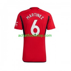 Maillot Manchester United Lisandro Martinez 6 Domicile Tenue pour Homme 2023-2024 Manche Courte