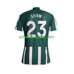 Maillot Manchester United Luke Shaw 23 Extérieur Tenue pour Homme 2023-2024 Manche Courte