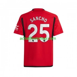 Maillot Manchester United Sancho 25 Domicile Tenue pour Homme 2023-2024 Manche Courte