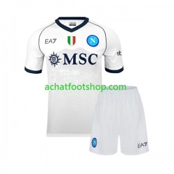 Maillot Naples Extérieur Tenue pour Enfant 2023-2024 Manche Courte