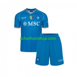 Maillot Naples Domicile Tenue pour Enfant 2023-2024 Manche Courte