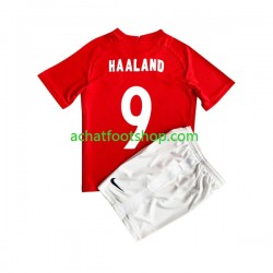 Maillot Norvège HAALAND 9 Domicile Tenue pour Enfant 2022 Manche Courte