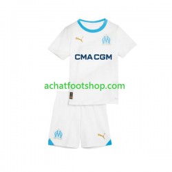 Maillot Olympique de Marseille Domicile Tenue pour Enfant 2023-2024 Manche Courte