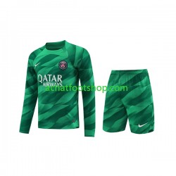Maillot Paris Saint-Germain Gardien Domicile Tenue pour Enfant 2023-2024 Manche Longue