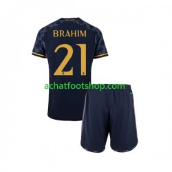 Maillot Real Madrid Brahim Diaz 21 Extérieur Tenue pour Enfant 2023-2024 Manche Courte
