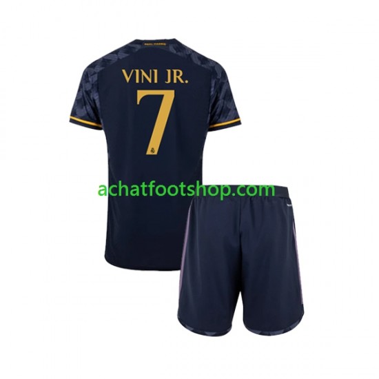 Maillot Real Madrid Vinicius Junior 7 Extérieur Tenue pour Enfant 2023-2024 Manche Courte