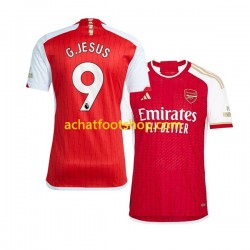 Maillot Arsenal Gabriel Jesus 9 Domicile Tenue pour Homme 2023-2024 Manche Courte